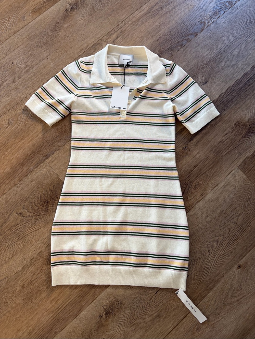 Reformation Hadley Cotton Polo Dress